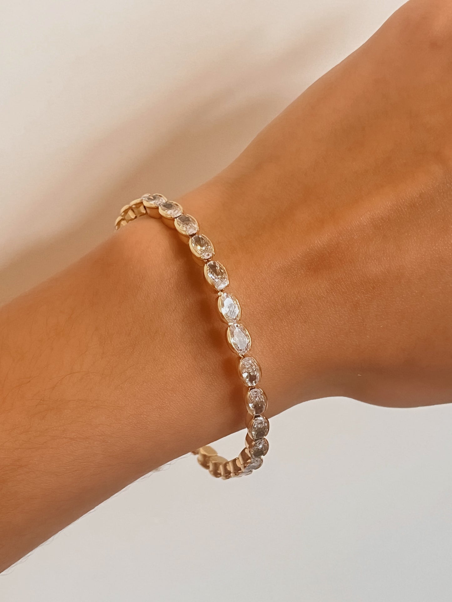Pulsera con zirconias blancas